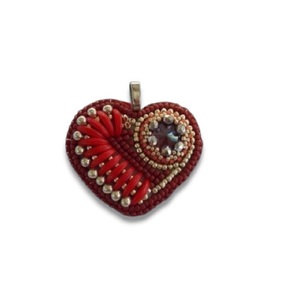 Sweet Cupcake Crystal Embroidered Brooch Hand Embroidery and Bullion Wire Beaded Fashion Brooch - Product Image 4