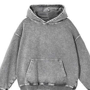 Sudaderas con capucha de gran tamaño para hombre Sudadera con capucha de lavado ácido de otoño para mujer - Product Image 5