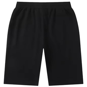 Short de sport décontracté pour homme, taille haute, vert uni, 100 % coton, léger, séchage rapide, respirant, élastique, pour l'été, la course et la gym - Product Image 3