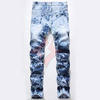Collection Automne – Jean Skinny Unisexe Respirant, Pantalon Biker Extensible, Denim Déchiré et Vieilli, Style Streetwear Moderne pour Homme Toutes Saisons