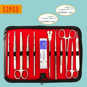 Kit de Disección de Acero Inoxidable Premium de 22 Piezas para Prácticas de Sutura Médica, Entrenamiento Quirúrgico para Estudiantes y Profesionales - Product Image 1