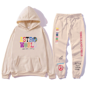 Unisex hecho a medida 2 uds otoño liso teñido pulóver chándales para niños pequeños Boutique Jogger ropa conjunto Logo con capucha. - Product Image 2