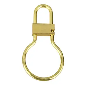 Gantungan kunci logam kuningan padat desain Mini pemegang dengan dekorasi bahari berkilau gantungan kunci beberapa desain gantungan kunci