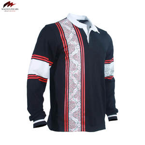 Conçu sur mesure hommes Rugby Jersey respirant Polyester à manches courtes équipe de sport porter de bonne taille haute Sublimation Football Shirts - Product Image 4
