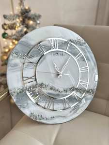 ARTISAN horloge murale en résine époxy résine époxy salon meilleur qulatiye meubles décor à la maison horloge murale personnalisée meilleur - Product Image 4