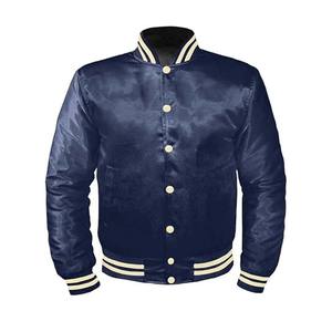 Bordado personalizado patchwork Starter Satin Varsity Jacket 100% Poliéster Invierno Varsity Hombres Collage Jacket - Product Image 2