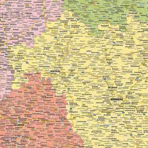 โปสเตอร์แผนที่การเมืองเยอรมนีขนาด 100x140 ซม. ดีไซน์มินิมอล XXL - Product Image 2