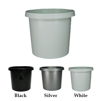 Pot Bunga M03 Bentuk Sedang Bahan Plastik PP Gaya Desain Vintage Cocok untuk Bunga Buatan, Kebun, Rumah