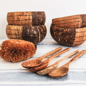 Cuchara de madera de nuevo diseño para helados y batidos que sirve cucharas de madera de coco al mejor precio - Product Image 4