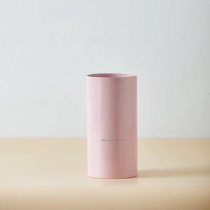 Florero cilíndrico de metal de diseño elegante para la decoración del banquete de Boda del hogar jarrones florales hechos a mano con acabado rosa - Product Image 2