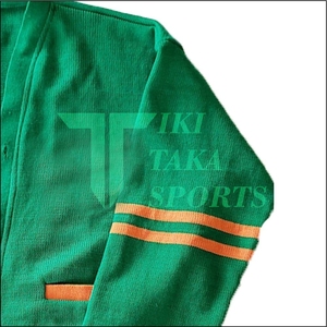 High Quality 100% Cotton Men's <b>Cardigan</b> Trending Embroidered Knitted Sweater for Winter With Low MOQ - Product Image 5