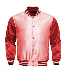 OEM Blouson d'université brodé vierge personnalisé Blouson d'aviateur en satin pour hommes en soie Blouson de baseball universitaire - Product Image 3