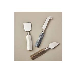 Clásico decorativo de acero inoxidable hecho a mano cuerno mango queso cuchillos fiesta restaurante Hotel multiusos - Product Image 2