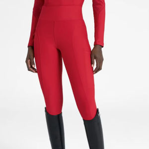 Leggings de equitación para mujer al por mayor, con asiento completo de silicona antideslizante, panel de malla, spandex, diseño personalizado - Product Image 1