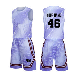 ชุดบาสเก็ตบอลผ้าโพลีเอสเตอร์ 100% พิมพ์ลายบาติก ระบายอากาศดี ปี 2026 Bsci Summer Plus Size พร้อมงานปัก ขายดี คุณภาพสูง - Product Image 1