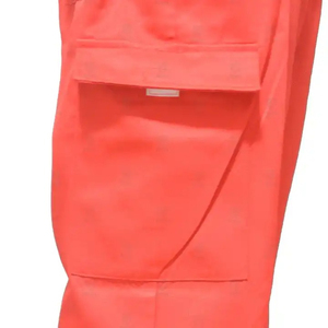 Pantalons de sécurité pantalons de travail vêtements de travail professionnels réfléchissants travail de sécurité multi-poches pantalons Cargo hommes Polyester tissu OEM - Product Image 4