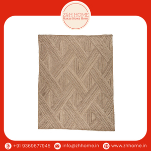 Alfombra de yute tejida a mano de diseño contemporáneo de gran tamaño, estilo bohemio cálido de pila alta para sala de estar y espacio de oración, venta al por mayor moderna - Product Image 5