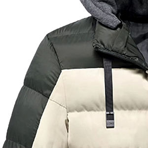 Veste d'hiver matelassée à capuche tendance pour homme, fabricant d'usine, streetwear, impression personnalisée, veste matelassée - Product Image 4