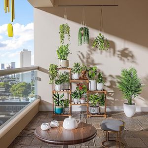 Meilleure vente intérieur extérieur en bois grands Pots de plantes support support de plante d'angle détachable support de jardinière pour la maison jardin - Product Image 4