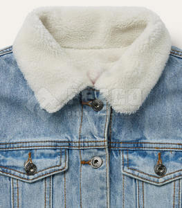 Veste en jean à capuche pour homme, prix bas, logo personnalisé, position avant, haute qualité, 100% coton, services OEM - Product Image 4