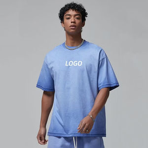 Camiseta Extra Grande para Hombre, 100% Algodón, 230g-260g, Lavado Ácido |   Logotipo personalizado Mineral Vintage Stone Washed - Product Image 2