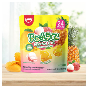 Bonne qualité Amos Peelerz Bonbons gommeux pelables Paquet de variété Vente en gros Prix d'usine Meilleure qualité Snack sucré du Ghana - Product Image 4