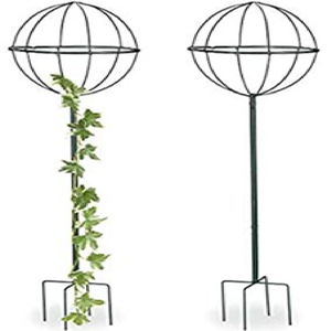 Assortiment de treillis métalliques dorés de formes variées pour les plantes en pot d'intérieur. - Product Image 4