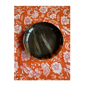 Cuenco Tradicional de Cuerno Real con Borde Metálico, Tamaño Mediano 6, Gran Venta, Diseño Atractivo, Hecho en India - Product Image 1