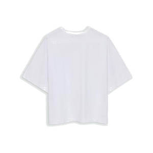 เสื้อยืดครอปทรงบ็อกซี่ คอกลม แขนสั้น ผ้าฝ้ายออร์แกนิค 100% สำหรับทุกเพศ ขายส่ง - Product Image 6