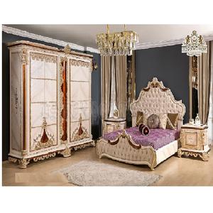 Muebles de dormitorio tallados de gama alta para cabaña clásica, muebles de dormitorio tallados a mano exóticos, conjunto de muebles de dormitorio de estilo turco - Product Image 1