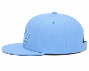Gorra Snapback Azul Cielo de 5 Paneles con Visera Plana y Bordado 3D en Relieve, Diseño Deportivo Unisex Personalizable - Product Image 4
