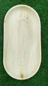 Bandeja para bebé de hoja de palma Areca biodegradable de 22 pulgadas, Platos y platos orgánicos desechables ecológicos resistentes - Product Image 3