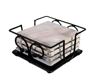 Gran oferta, posavasos de mármol personalizado, cuadrado de Metal, posavasos de mármol de alta calidad, nuevo diseño, proveedor al por mayor - Product Image 1