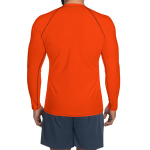 Wholesale Sportswear <b>Men's</b> Rash Guard Long Sleeve Compression Breathable Quick Dry Eco-Friendly OEM <b>Swimming</b> <b>Top</b> - Product Image 2