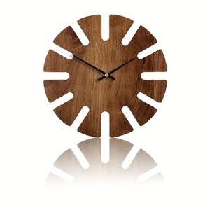 นาฬิกาตั้งโต๊ะทำจากทองเหลืองและไม้วอลนัทแบบเงียบนาฬิกาหรูหราไม่ติ๊กต่อชั่วโมงสำหรับตกแต่งบ้านสำนักงานและโต๊ะ - Product Image 6