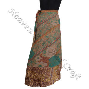 Falda larga de seda al por mayor 38 pulgadas Magic Long 38 pulgadas Falda envolvente Reversible Falda envolvente de seda Halter Fabricante Mayorista - Product Image 4