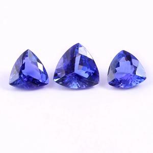 Fine Qualité Tanzanite Gemme Naturel Bleu Trillion Cut Lâche 6mm Facettes D Bloc Tz Pierres En Gros Bijoux Prix - Product Image 1
