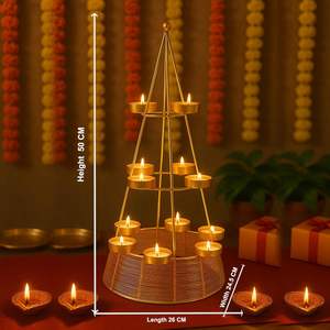 Candelabro de Cristal Metálico con Diseño Clásico y Simple que Realza la Decoración Festiva y Agrega un Brillo Radiante a Cualquier Ambiente - Product Image 4