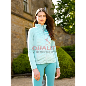 Chaqueta impermeable para montar a caballo personalizada para mujer 2025, venta al por mayor, chaqueta ecuestre elegante de tela elástica transpirable de primera calidad para mujer - Product Image 2