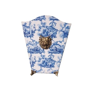 New Arrival Handmade Floral-Printed Open Top Structure <b>Paper</b> Trash Can Dustbin Indoor Outdoor Kitchen Bathroom <b>Waste</b> <b>Bin</b> - Product Image 1