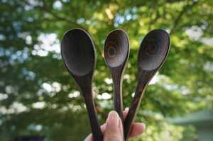 Handmade <b>Small</b> Wooden <b>Spoon</b> Honey Teaspoon Seasoning Coffee Tea Sugar Salt Jam Mustard Ice Cream <b>Spoons</b> - Product Image 3