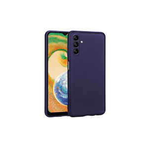 Coque en silicone antichoc anti-traces de doigts JoieCreatif Premier pour Samsung Galaxy A04S Bleu marine Housse de téléphone premium - Product Image 1