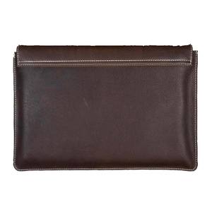 Vente en gros housse pour ordinateur portable 16 ''Logo personnalisé Taille Convient à tous les types d'ordinateurs portables Housse de protection en cuir véritable pour ordinateur portable OEM - Product Image 3