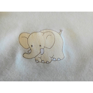 Coperta trapuntata a quadri con elefanti - Product Image 2