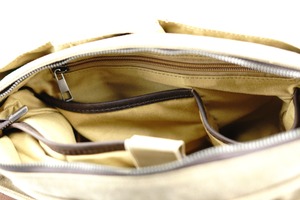 Bolsa de mensajero para ordenador portátil de lona, duradera y elegante, con solapa de cuero y Jersey, regalo portátil para él - Product Image 3