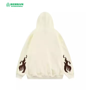 Sweat à capuche zippé personnalisé pour homme, haute qualité, molleton épais 100 % coton / French Terry, séchage rapide, respirant, unisexe - Product Image 5
