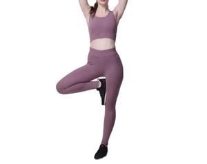 Conjuntos de Yoga de nueva llegada OEM al por mayor de las mujeres de secado rápido transpirable y Elegante ropa deportiva ligera conjunto de Yoga de patrón sólido - Product Image 2