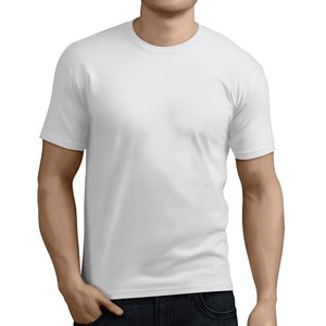 Camiseta Deportiva Informal de Algodón/Fibra de Bambú para Hombre, 150 g, Manga Raglán, Transpirable, de Secado Rápido, con Logotipo Personalizado Impreso en la Parte Delantera - Product Image 3
