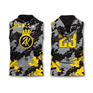 Uniformes de Fútbol 7v7, Camiseta sin Mangas con Capucha y Pantalones, Jersey de Fútbol Sublimado de Moda, Uniformes de Fútbol 7 contra 7 - Product Image 3