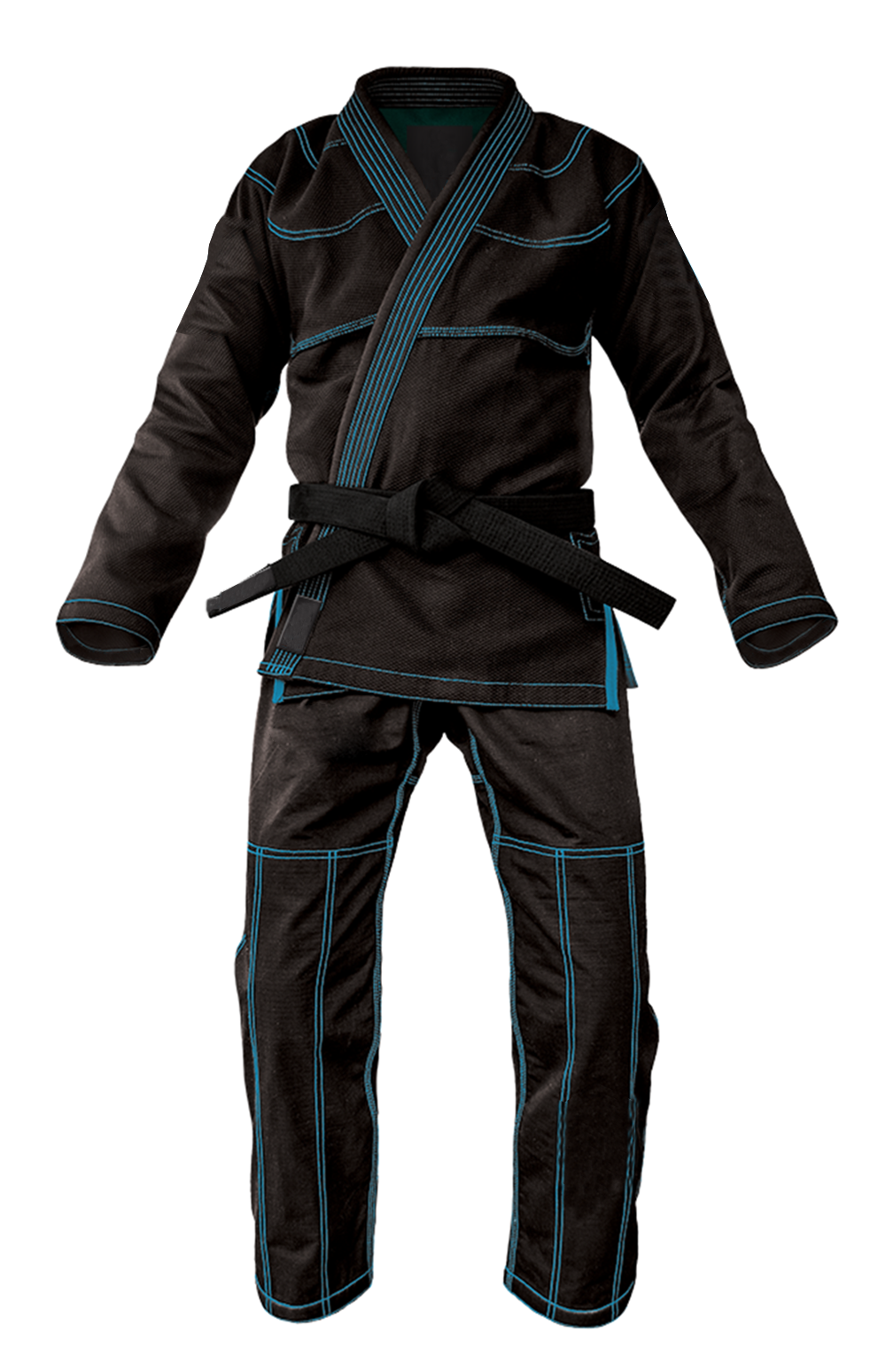 Black With Blue Thread